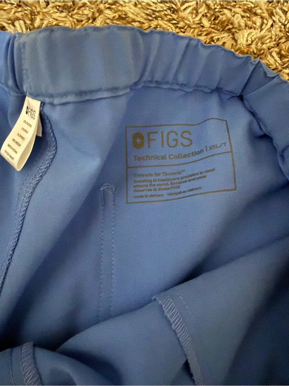 Figs Men's Light Blue Drawstring Jogger Pants
